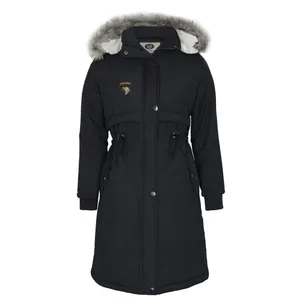 کاپشن زنانه مدل کاملیا رنگ مشکی