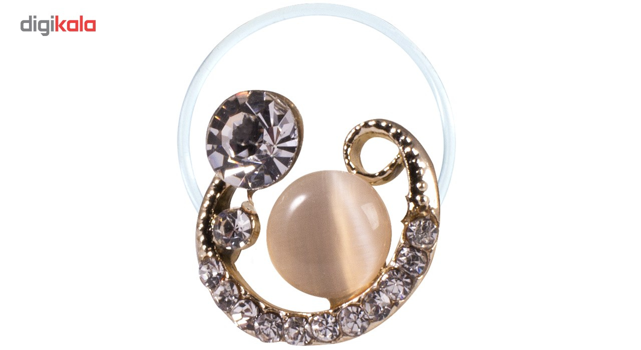 انگشتر پا طرح ماه و نگین مروارید مدل Toe Ring2