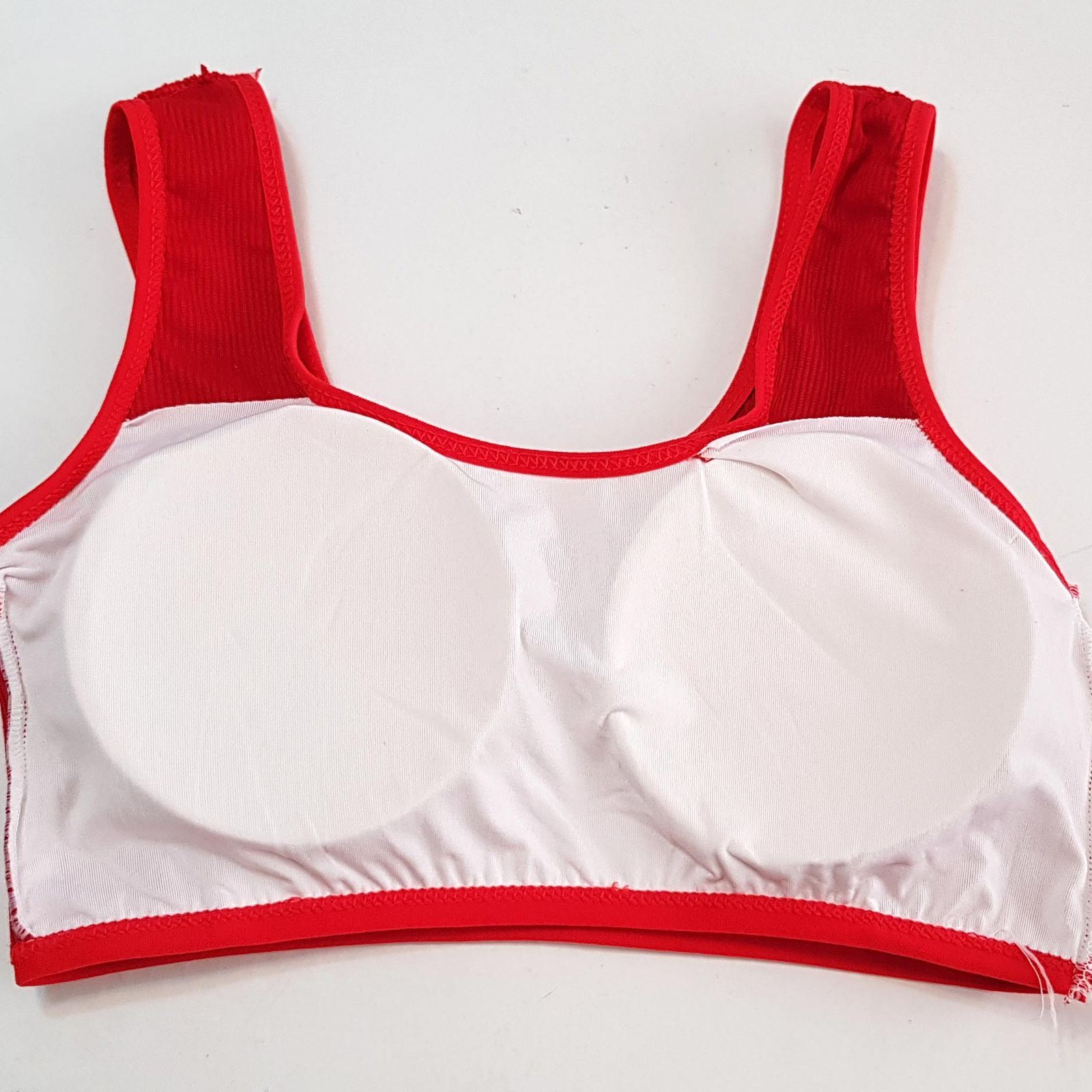 ست شورت و نیم تنه دخترانه ماییلدا مدل پددار گربه سرمایی کد 5164-6 رنگ قرمز - - 7