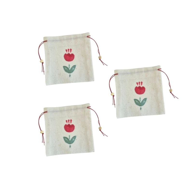 کیسه هدیه مدل نقاشی لاله 02 بسته 3 عددی