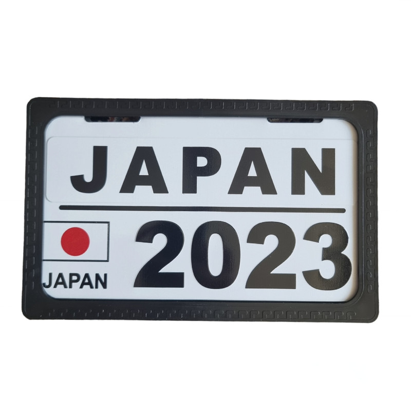 پلاک و قاب پلاک موتورسیکلت مدل JAPAN/2023