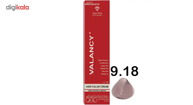 رنگ مو والانسی سری حرفه ای مدل مرواریدی شماره CV8