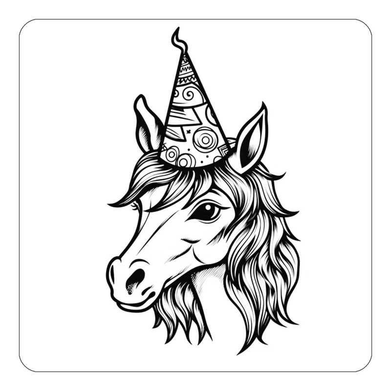 مگنت کاکتی طرح اسب تک شاخ و یونیکورن مدل mp31333