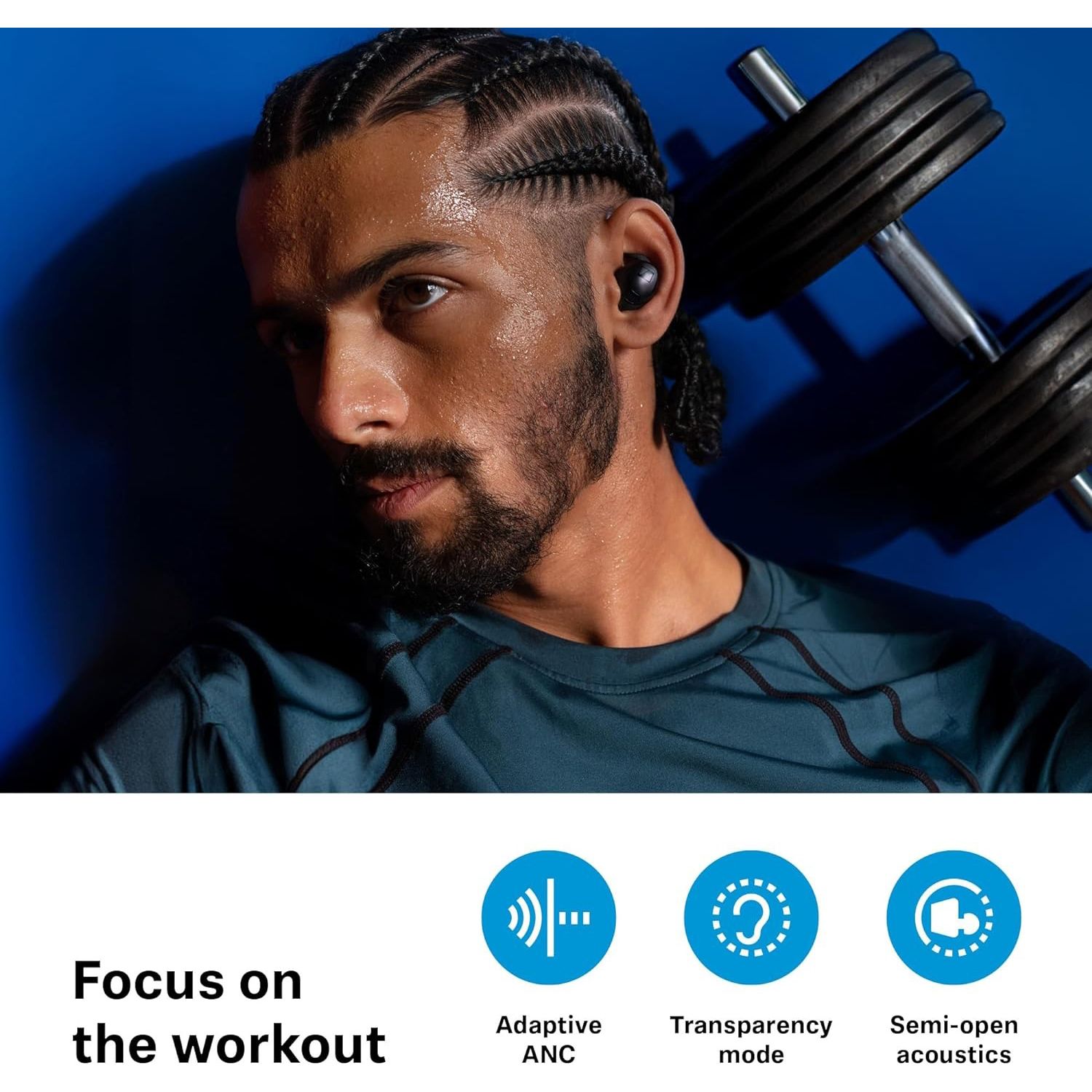 هدفون بلوتوثی سنهایزر مدل Momentum Sport TWS -  - 6