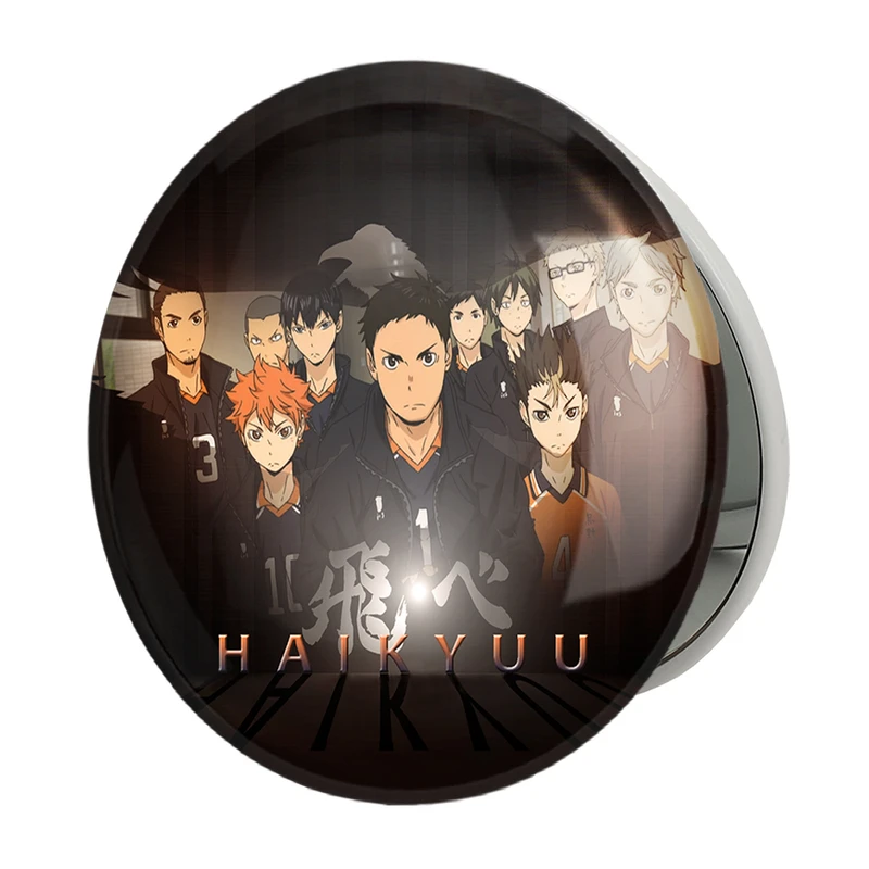 آینه جیبی خندالو طرح تیم کاراسونو انیمه آبشار سرنوشت هایکیو کاگیاما مدل تاشو کد 11209 