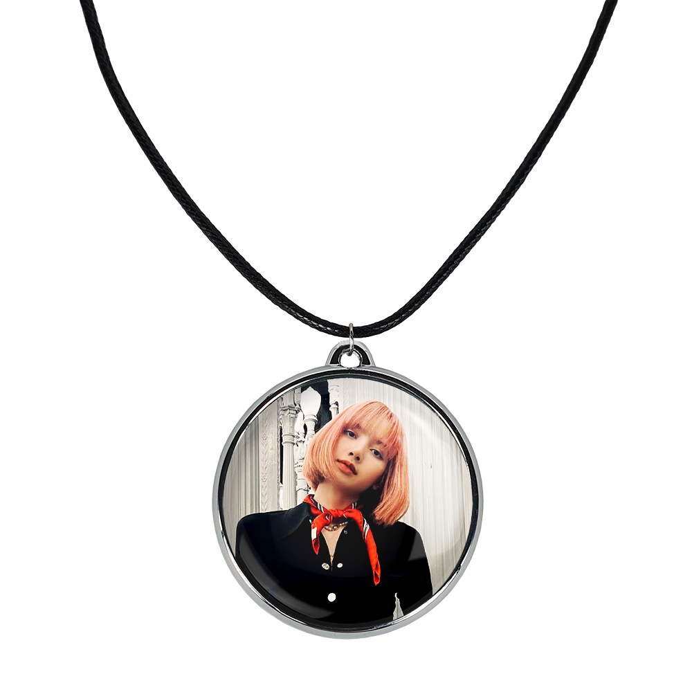 گردنبند خندالو مدل لیسا بلک پینک کد 1422514227