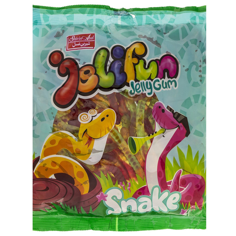 پاستیل میوه‌ای شیرین عسل مدل Snake مقدار 1000 گرم