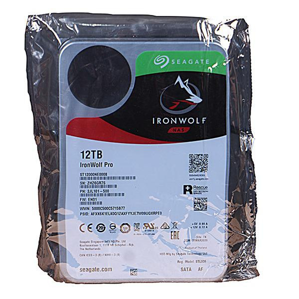 هارددیسک اینترنال سیگیت مدل ST12000NE0008 IronWolf Pro ظرفیت 12 ترابایت