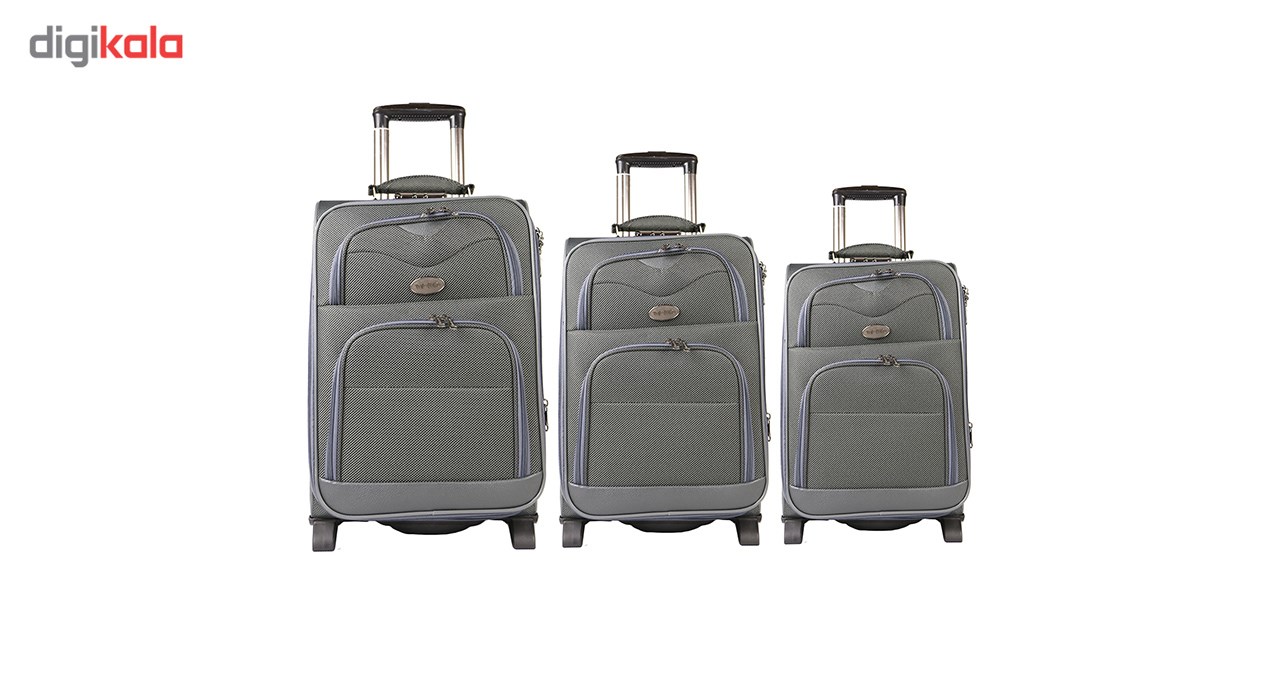 مجموعه سه عددی چمدان مدل تاپ یورو 4