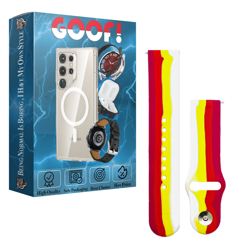 بند گوف مدل Rainbow-c1 مناسب برای ساعت هوشمند سامسونگ Galaxy Watch 46mm