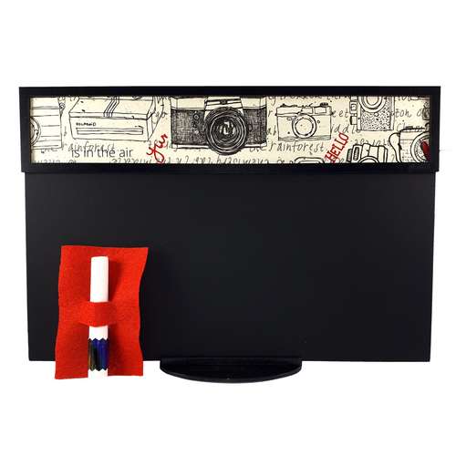 تخته سیاه گچی طرح دوربین سایز 20X30 سانتی متر