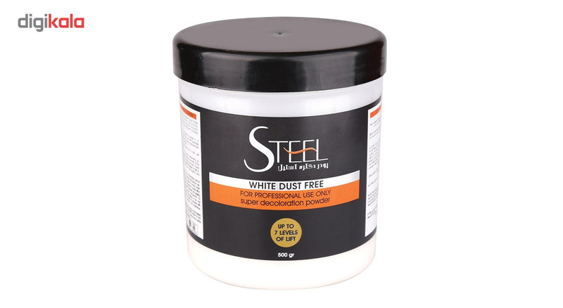 پودر دکلره استیل مدل White Dust Free مقدار 500 گرم