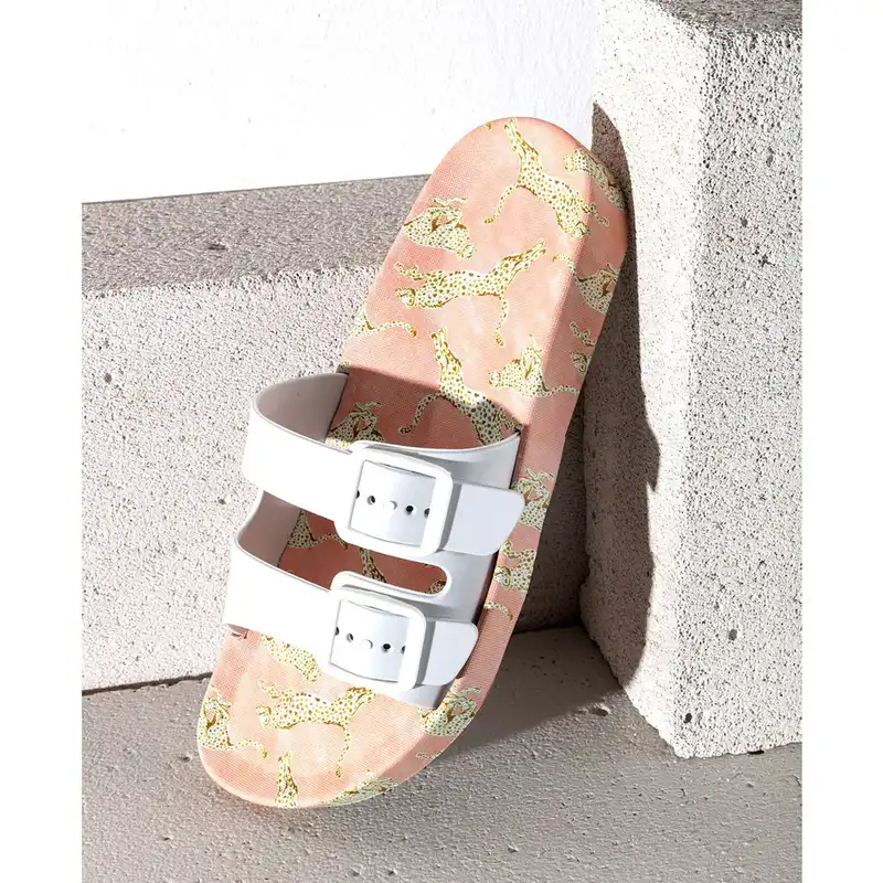 دمپایی زنانه مادام کوکو مدل Leopard