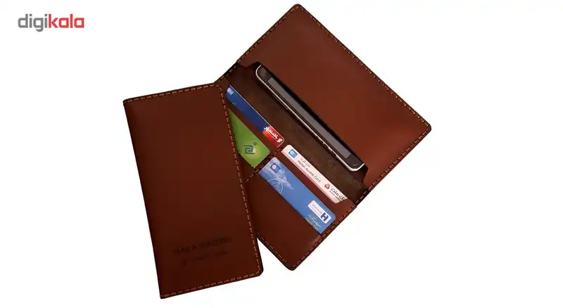 کیف پول چرمینه اسپرت طرح رئال مادرید کد 1009