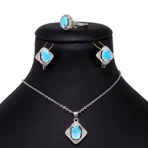 نیم ست نقره تاج گوهر مدل TG140