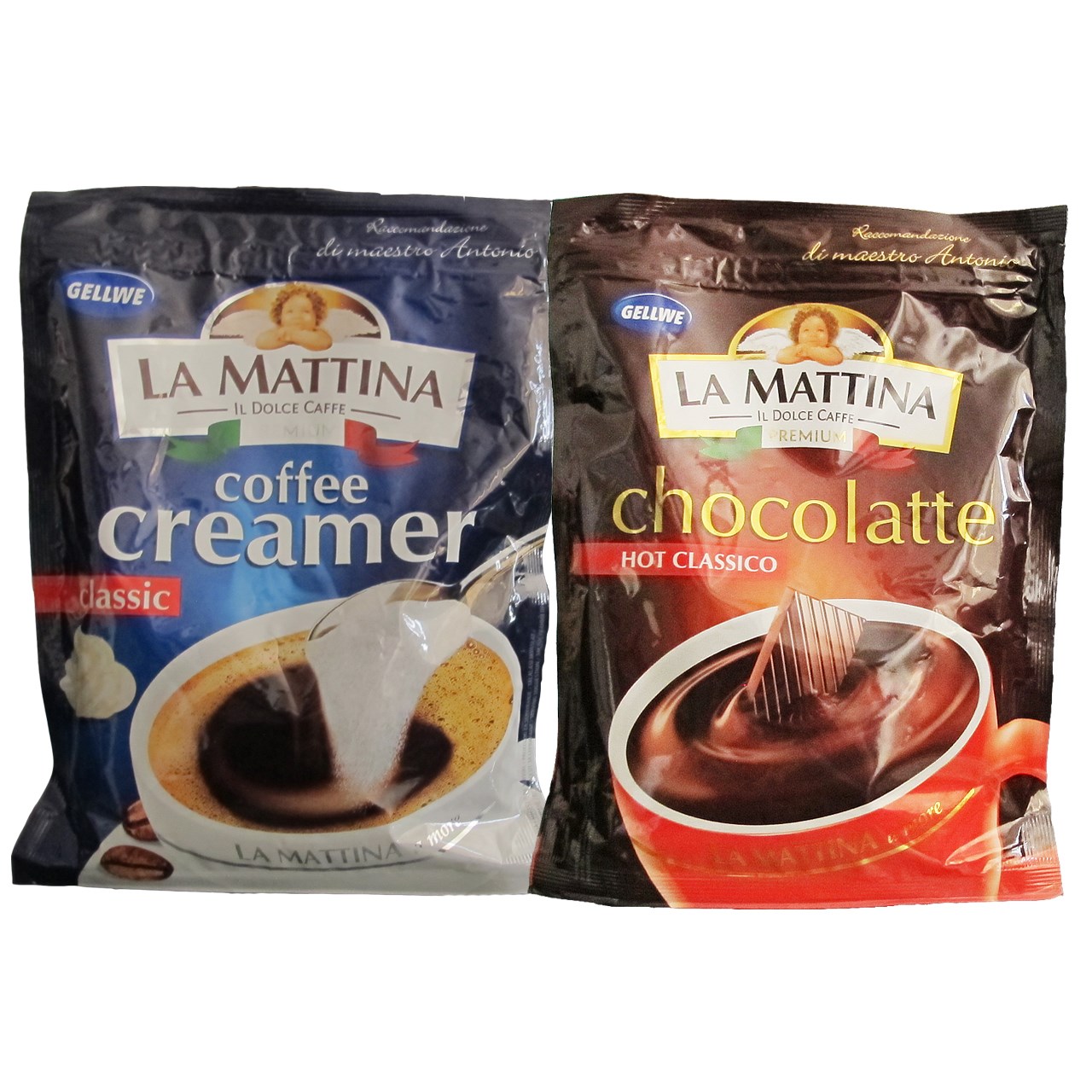 بسته هات چاکلت لاماتینا مدل Hot Classico به همراه بسته پودر شیر لاماتینا مدل Coffee Creamer