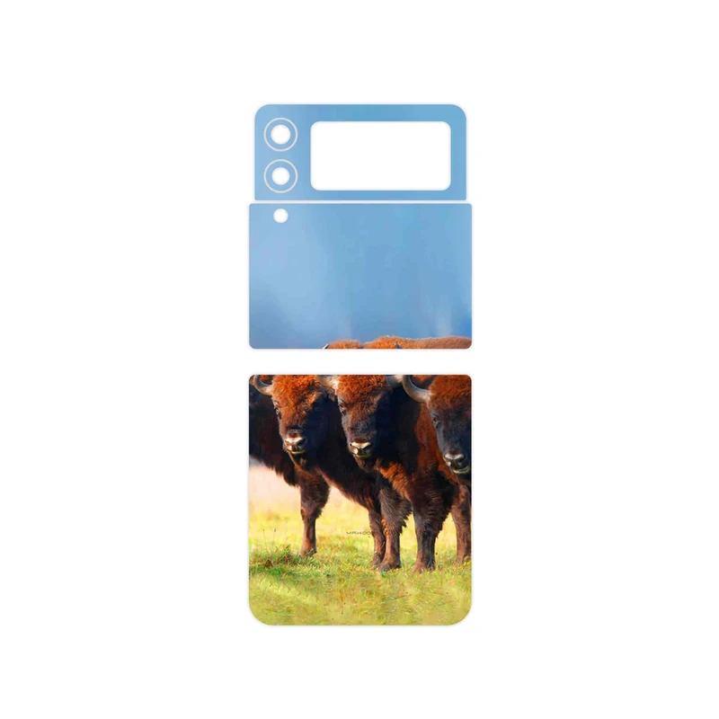 برچسب پوششی ماهوت مدل Buffalo مناسب برای گوشی موبایل سامسونگ Galaxy Z Flip3 5G
