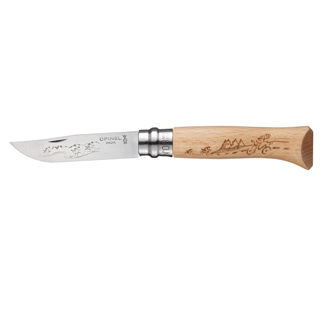 چاقو سفری تاشو اوپینل مدل Opinel No.8 cyclist