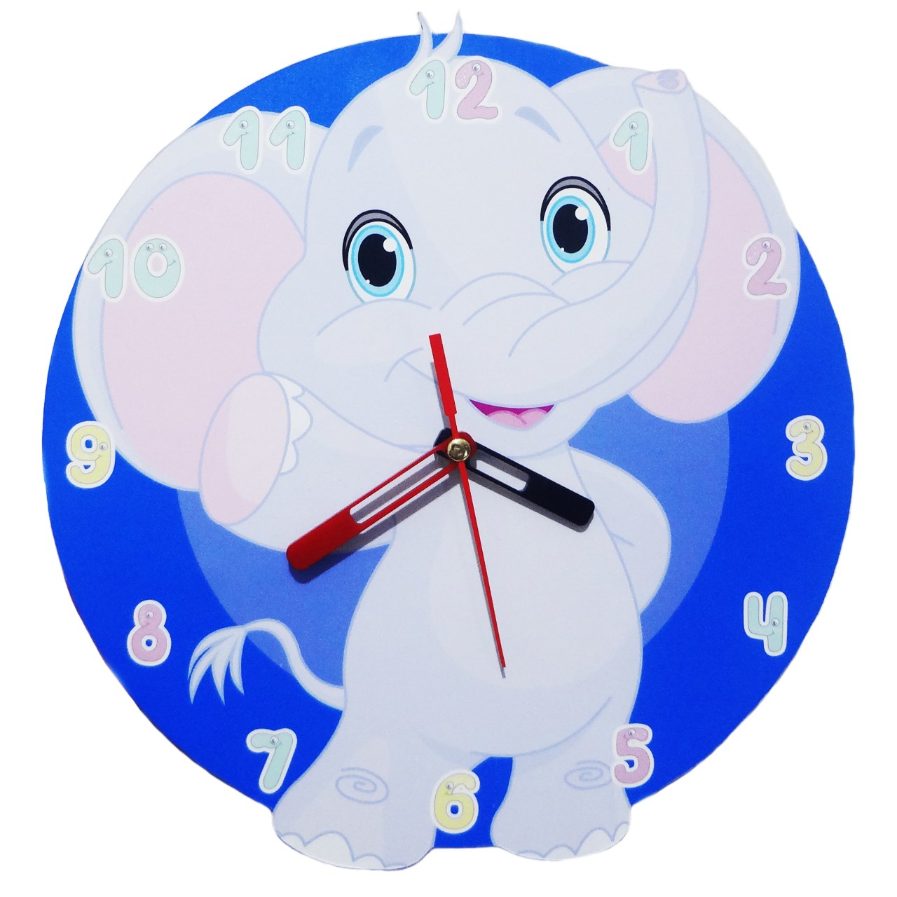 ساعت دیواری ستاره ساز  مدل فیل کوچولو