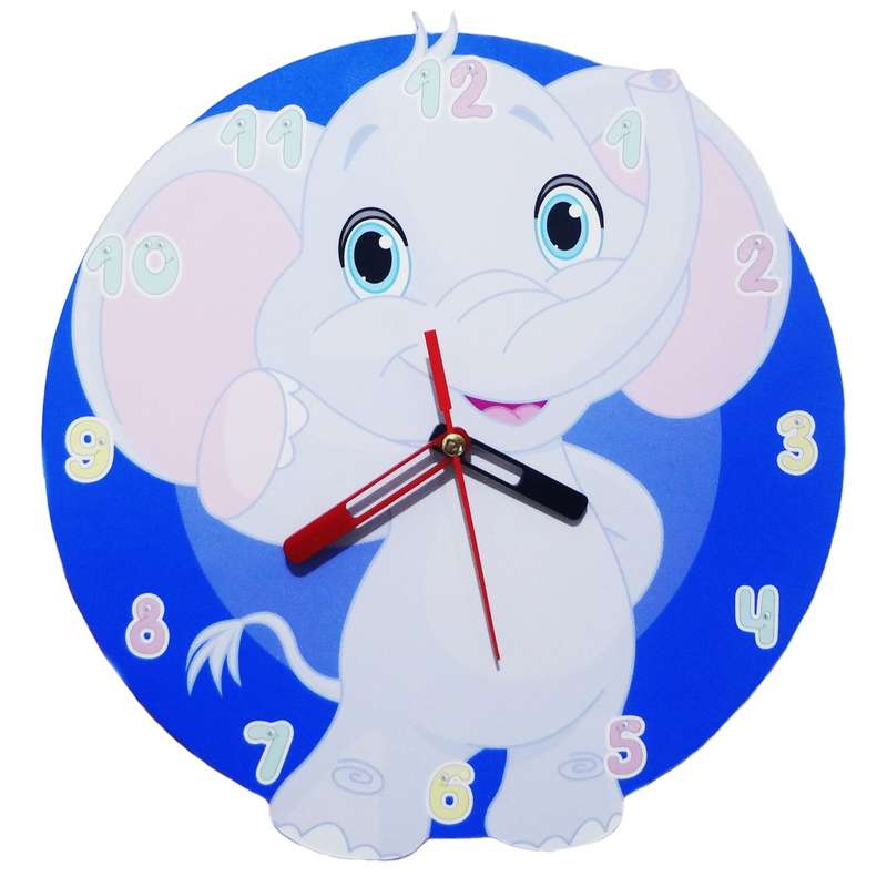 ساعت دیواری ستاره ساز مدل فیل کوچولو