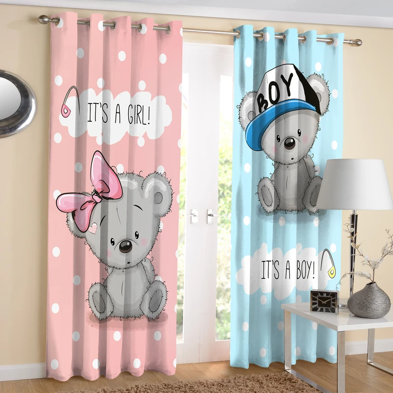  پرده مدل هازان چاپی  طرح کودک سایز 280x140 سانتی متر