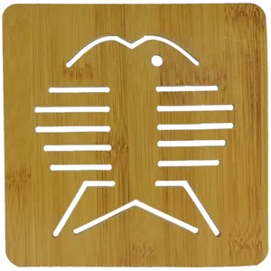 زیر قابلمه ای چوبی طرح Fish کد 13030066