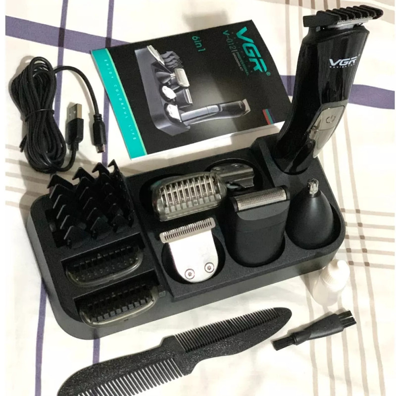 ست ماشین اصلاح موی سر و صورت و بدن وی جی ار مدل 012 ست ماشین اصلاح موی سر و صورت و بدن وی جی ار مدل 012