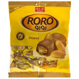 تافی کره ای با کرم بادام زمینی رورو مقدار 180 گرم