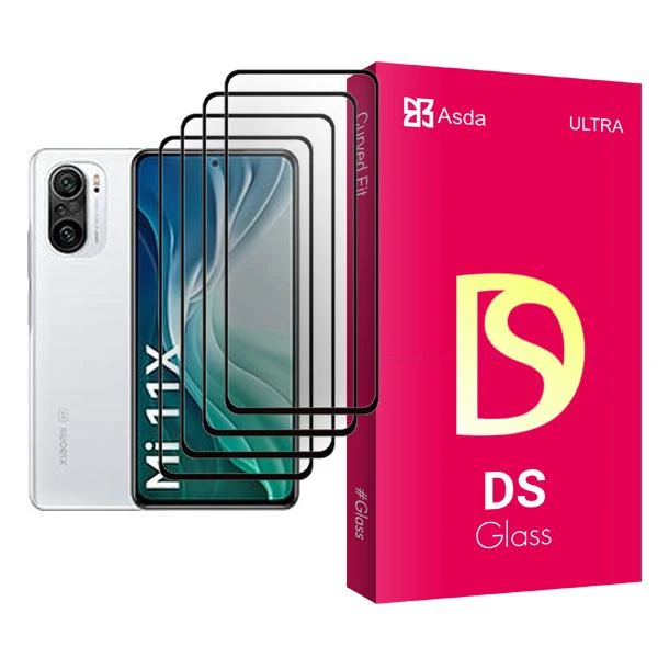 محافظ صفحه نمایش آسدا مدل DS Glass MIX004 مناسب برای گوشی موبایل شیائومی Mi 11X بسته چهار عددی