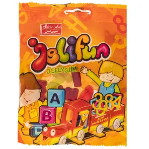 پاستیل میوه ای شیرین عسل مدل Fun Number مقدار 70 گرم