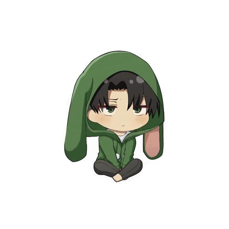 استیکر لپ تاپ و موبایل مدل انیمه طرح اتک ان تایتان لیوای آکرمن attack on titan Levi Ackermann کد 564