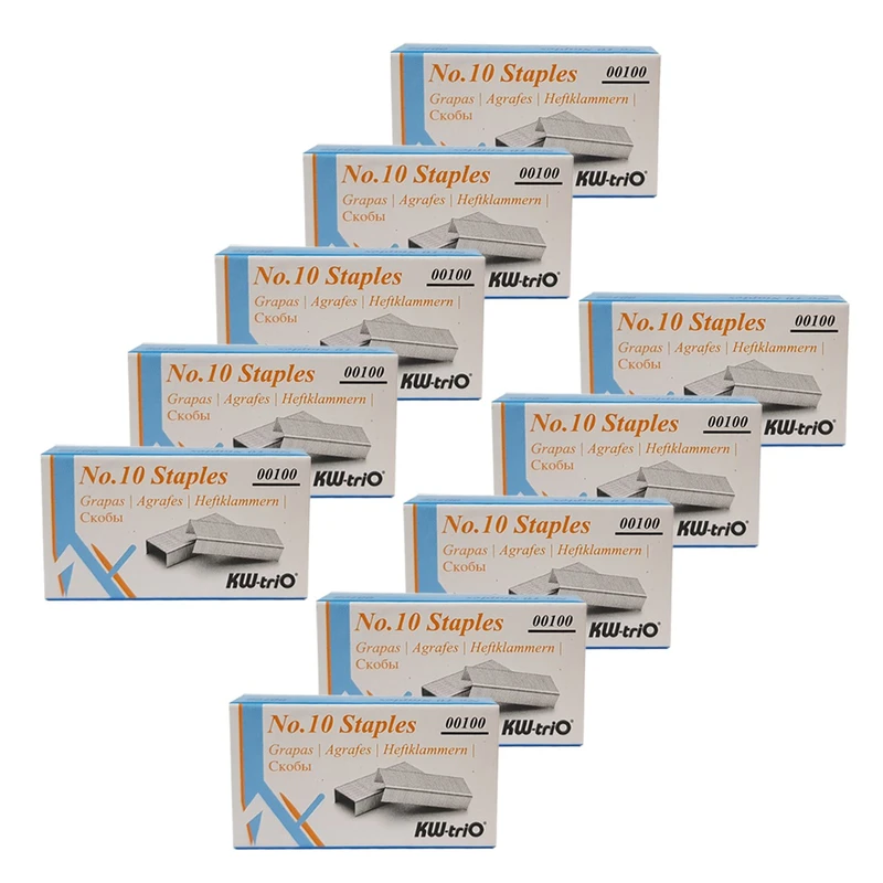 سوزن منگنه کی دبلیو تریو سایز 10 - 10 بسته 1000 عددی