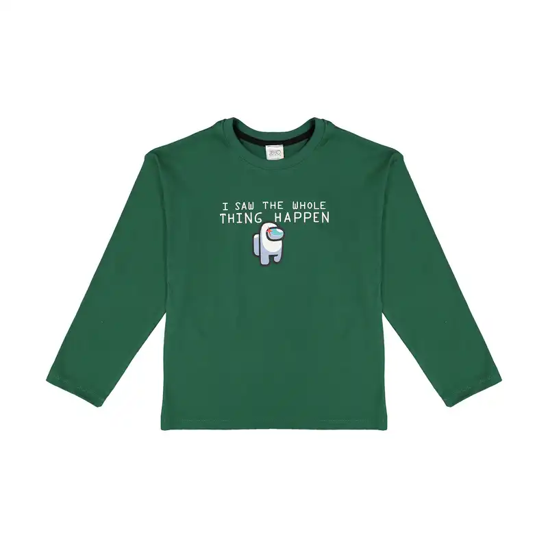 تی شرت آستین بلند بچگانه جی بی جو مدل  among us کد 3035