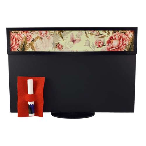 تخته سیاه گچی طرح گل بهاری سایز 20X30 سانتی متر