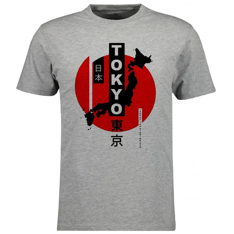 تی شرت آستین کوتاه مردانه مدل توکیو V155