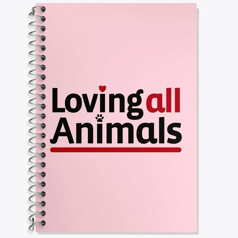 دفتر لغت 50 برگ خندالو مدل حمایت از حیوانات کد 27374