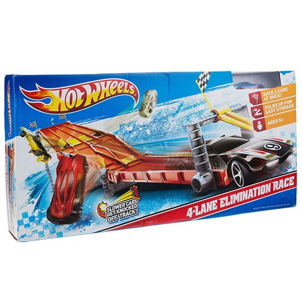 کیت ماشین بازی متل سری Hot Wheels مدل 4Lane Elimination Race کد V3257