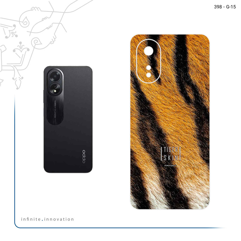 برچسب پوششی ماهوت مدل Tiger Skin مناسب برای گوشی موبایل اپو A38