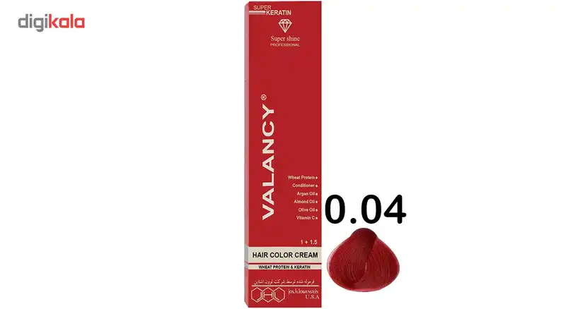 رنگ مو والانسی سری واریاسیون مدل واریاسیون قرمز آتشین شماره E15