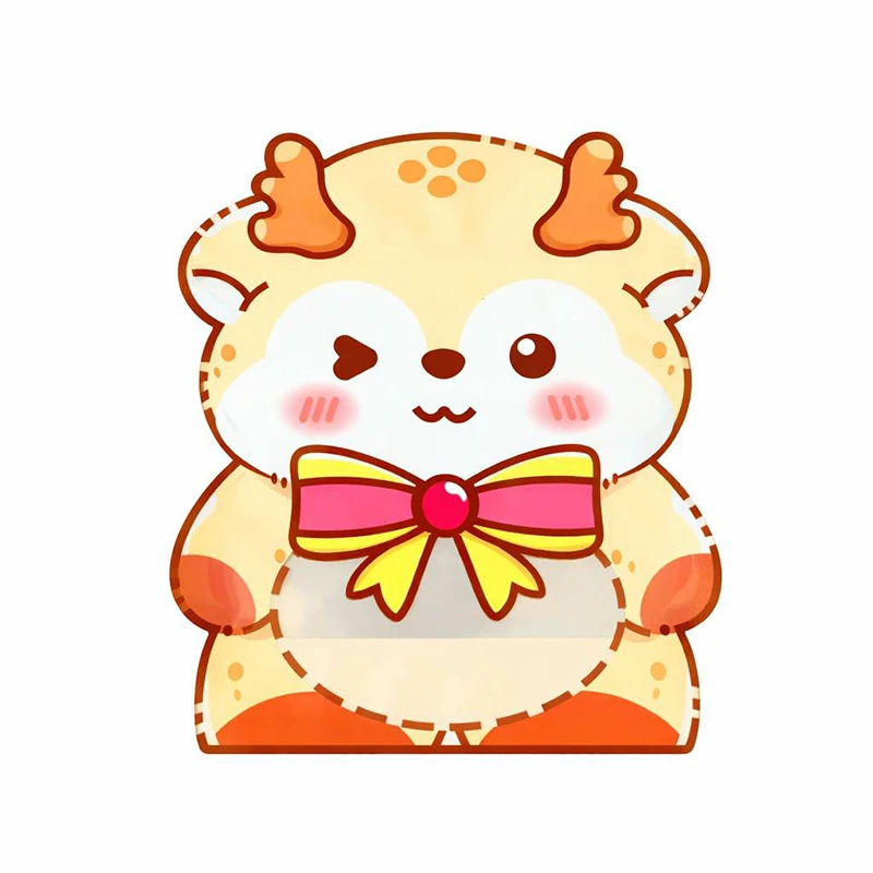 کیسه زیپ دار مدل پلاستیکی فانتزی طرح گوزن بامزه مجموعه ۵عددی