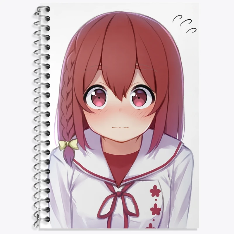 دفتر زبان 50 برگ خندالو مدل دو خط طرح سومی انیمه کانوجو اوکاری کد 34872