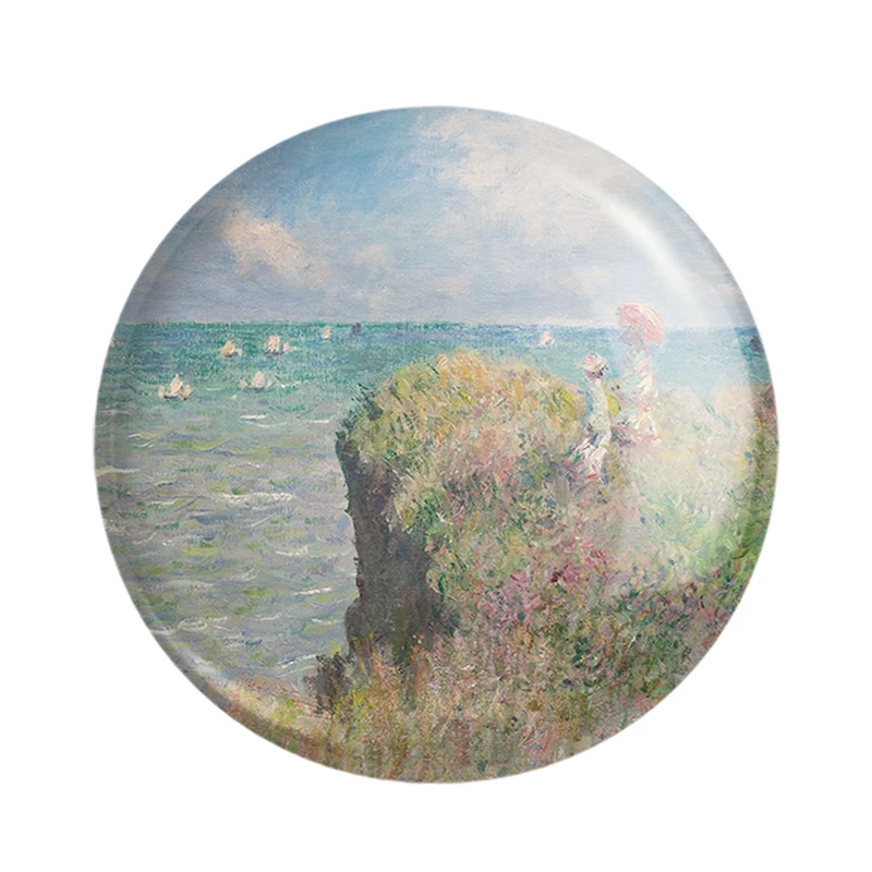 مگنت خندالو مدل گردش بر روی صخره‌های پورویل کلود مونه کد 36844