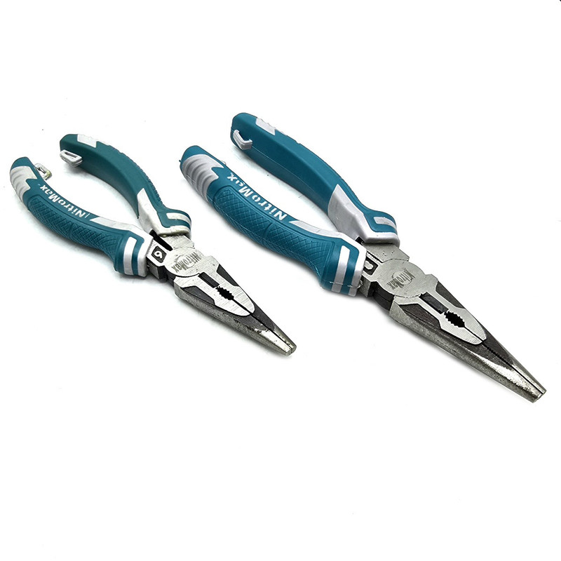 انبر دم باریک فولادی نیترومکس مدل NT-1054 سایز 8 اینچ