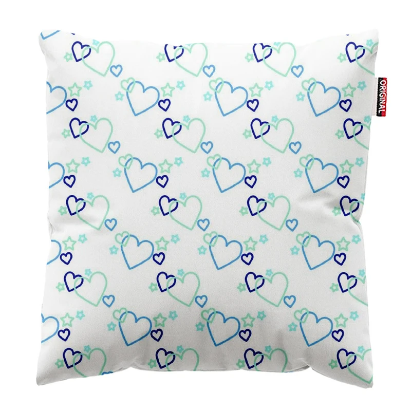  کوسن پاد آفرین طرح قلب کد 3260 سایز 40*40 سانتی متر
