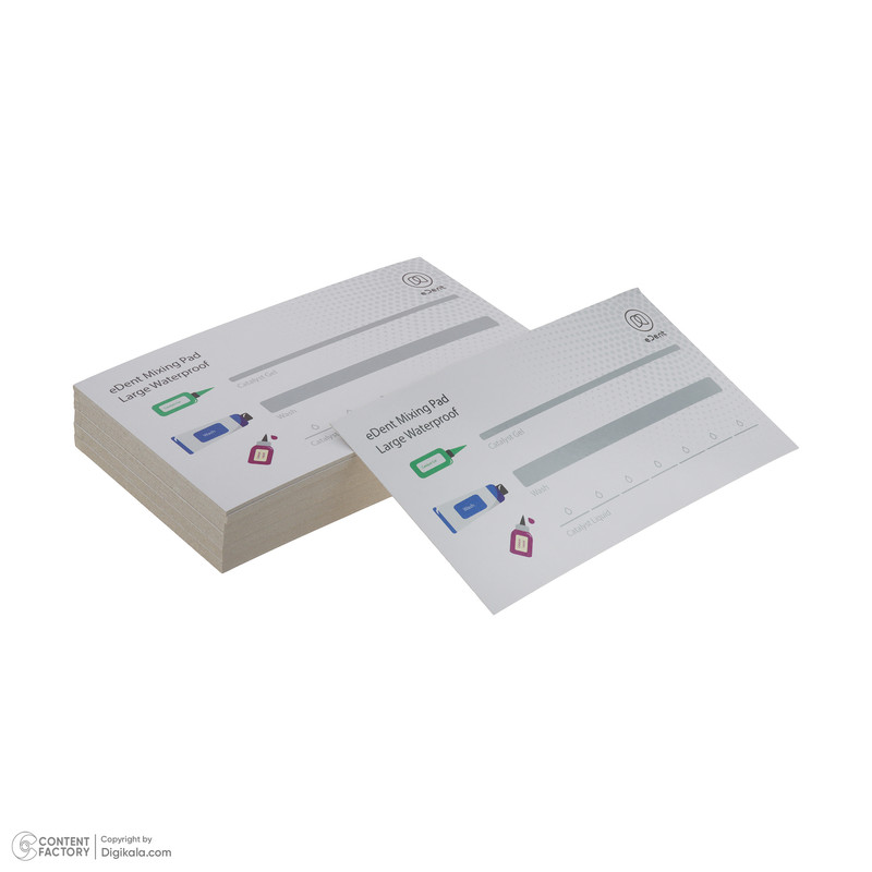 میکسینگ پد کاغذی دندانپزشکی ایدنت مدل 0012 سایز بزرگ میکسینگ پد کاغذی دندانپزشکی ایدنت مدل 0012 سایز بزرگ