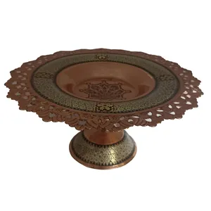 شیرینی خوری خاتم کاری مسی مدل K124