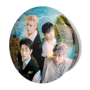 آینه جیبی خندالو طرح گروه شاینی Shinee مدل تاشو کد 12349 