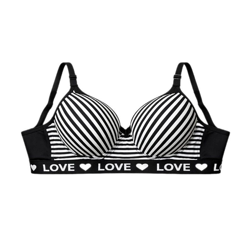 سوتین اسفنجی زنانه مدل بدون فنر راه راه ویونل 