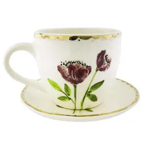فنجان و نعلبکی طرح گل مدل 15575