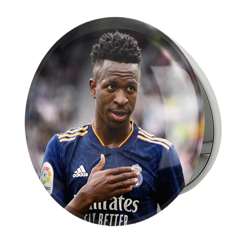 آینه جیبی خندالو طرح وینیسیوس جونیور Vini Jr مدل تاشو کد 28907